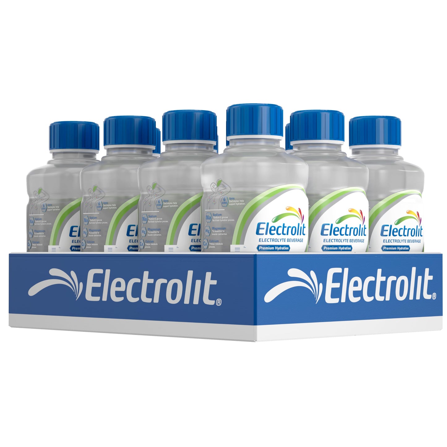 Premium Electrolyte Hydration Drink with Magnesium Potassium & Calcium 12 Pack