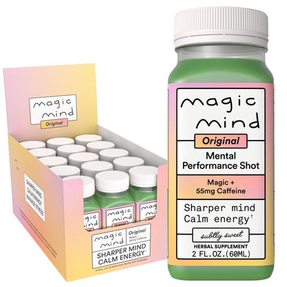 Focus Energy Drink Shots with Matcha, Adaptogens & Functional Mushrooms