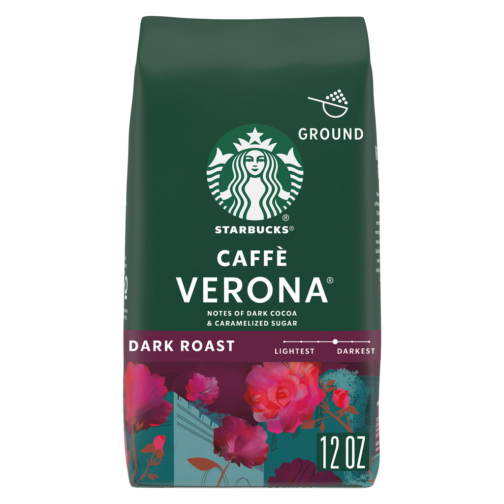 Dark Roast Espresso Ground Coffee 100% Arabica Beans 28 oz