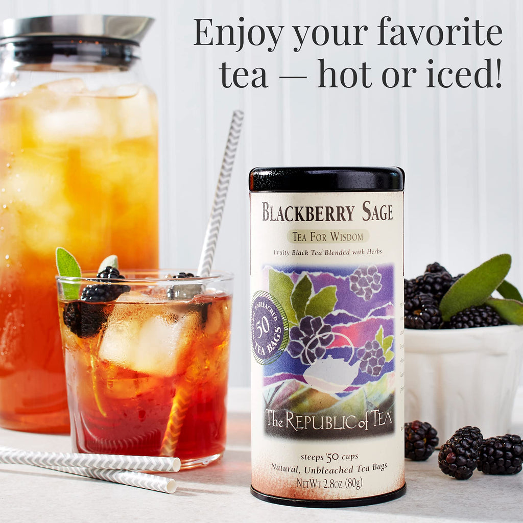 Blackberry Sage Black Tea with Natural Fruit & Herbal Notes