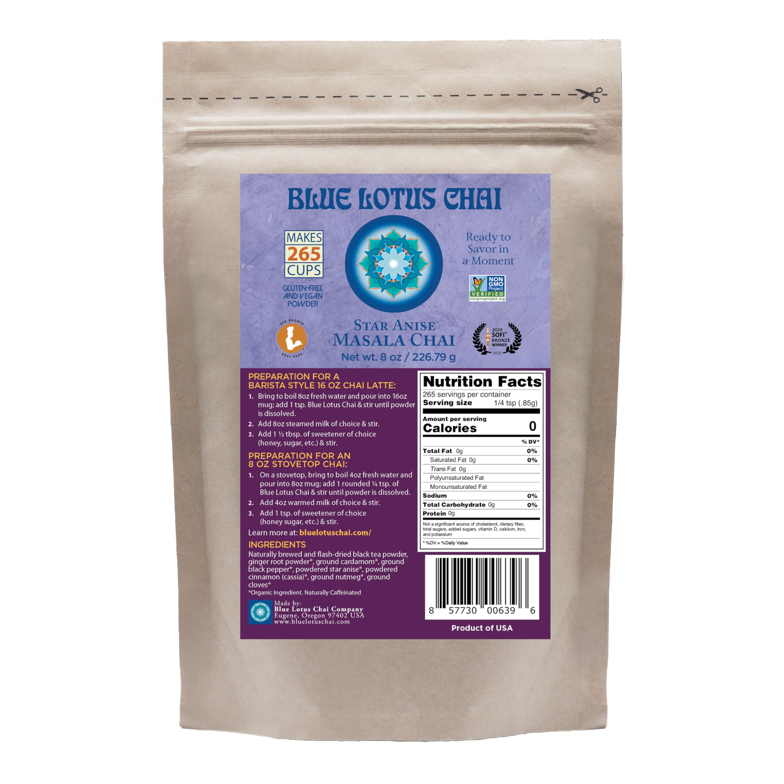 Blue Lotus Chai Star Anise Variations