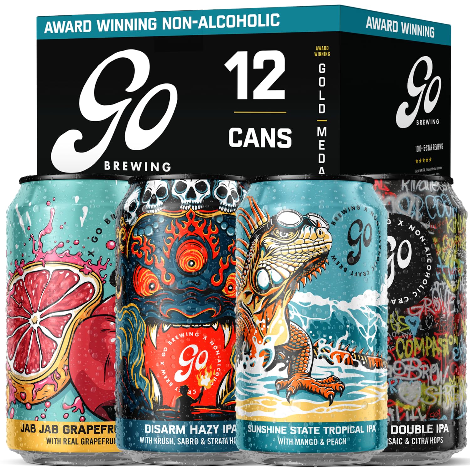 Go Brewing NA Beer, 12 Pack (12 oz)