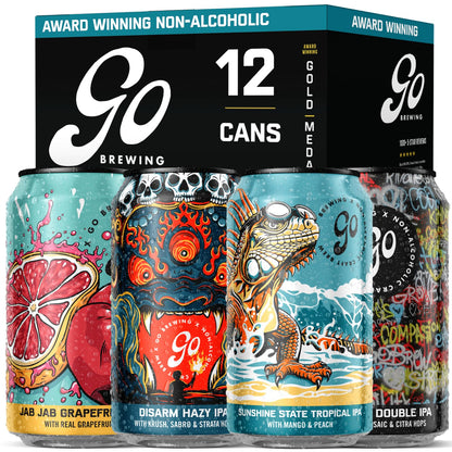 Go Brewing NA Beer, 12 Pack (12 oz)