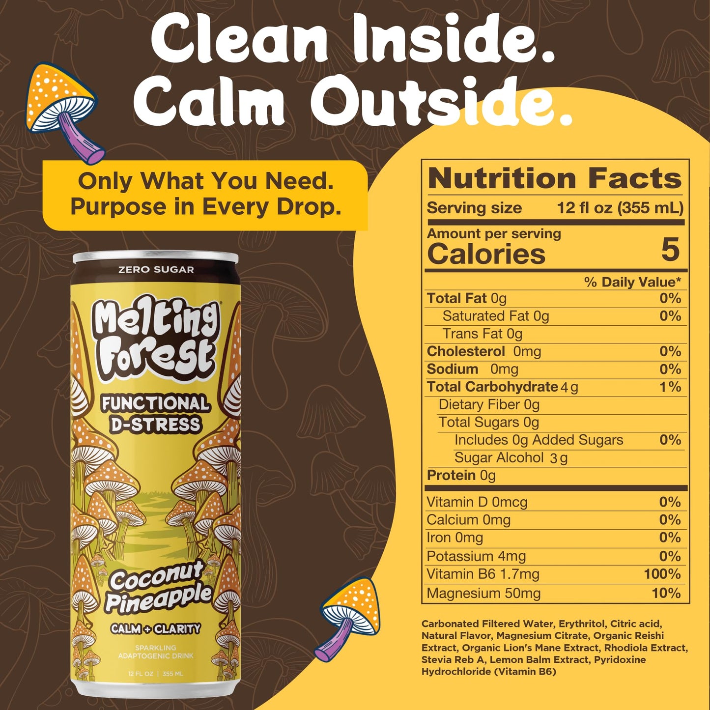 Melting Forest Mushroom D-Stress Drink