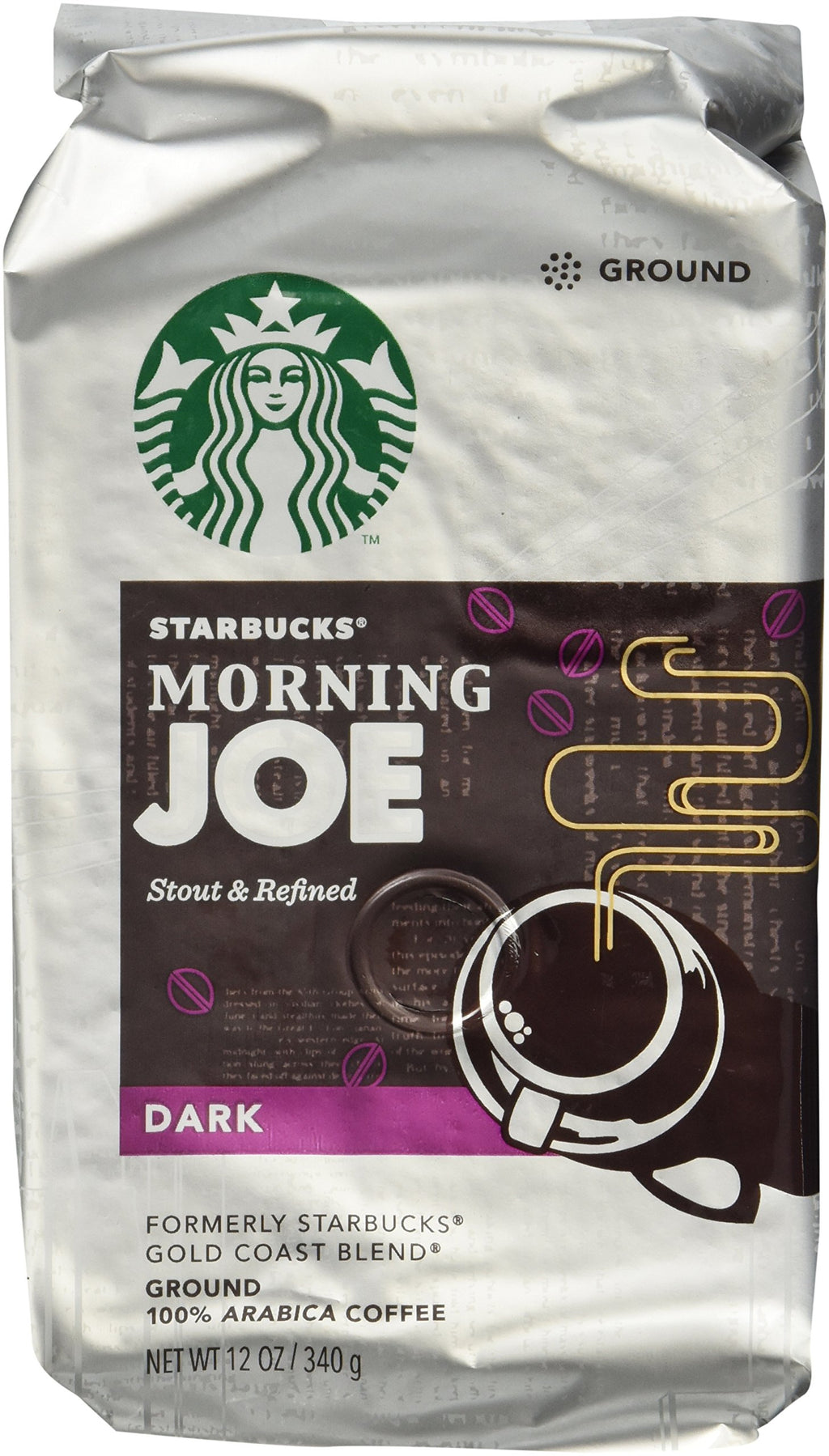 Dark Roast Espresso Ground Coffee 100% Arabica Beans 28 oz