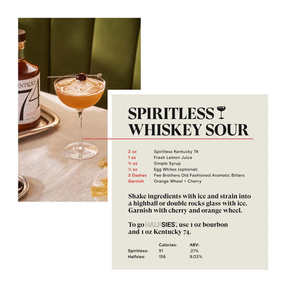 Non Alcoholic Bourbon Whiskey Alternative for Mocktails & Cocktails 750ml