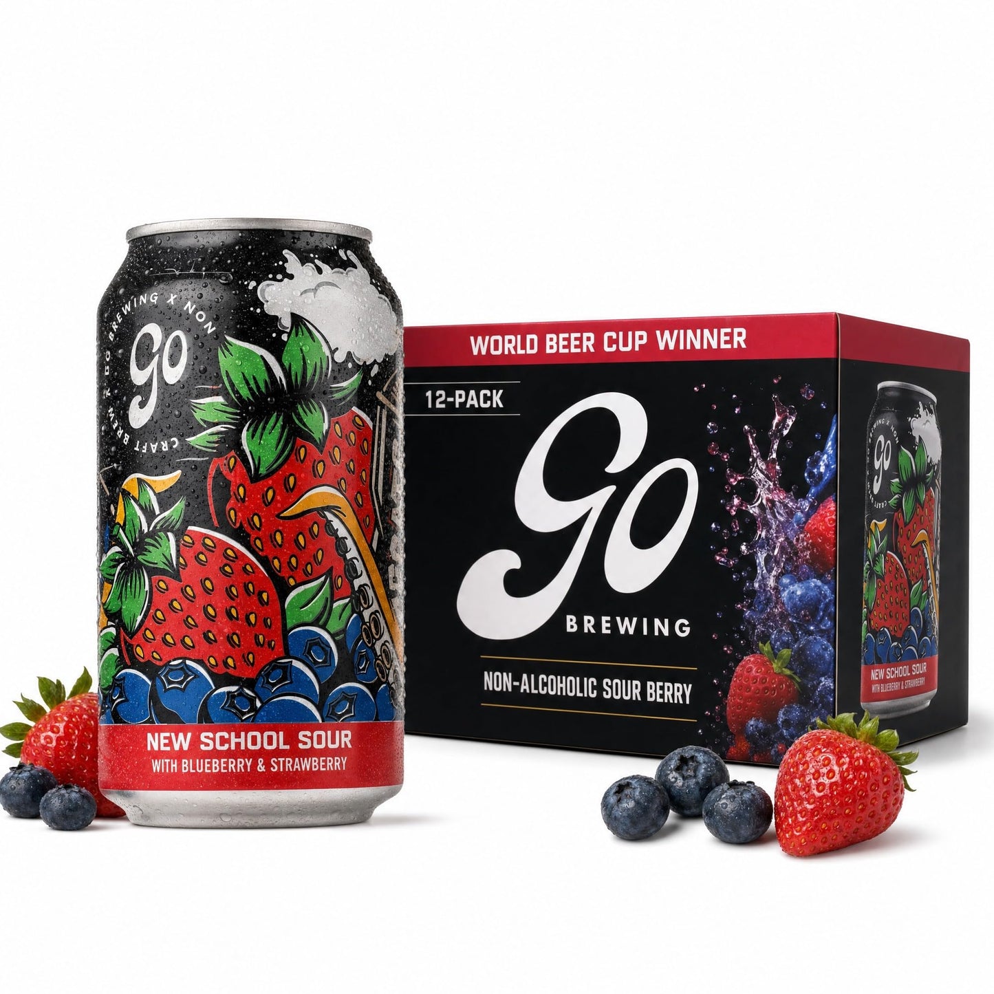 Go Brewing NA Beer, 12 Pack (12 oz)