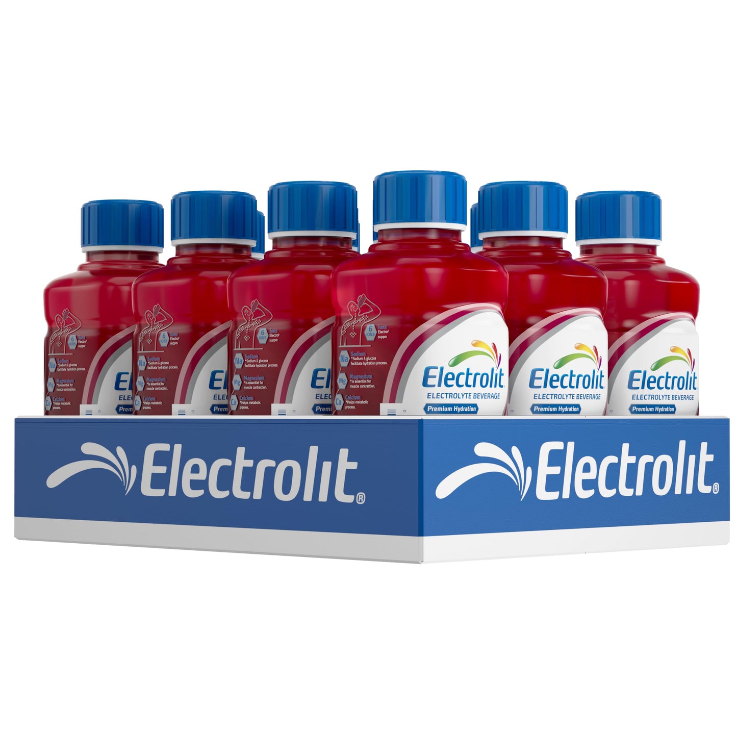 Premium Electrolyte Hydration Drink with Magnesium Potassium & Calcium 12 Pack