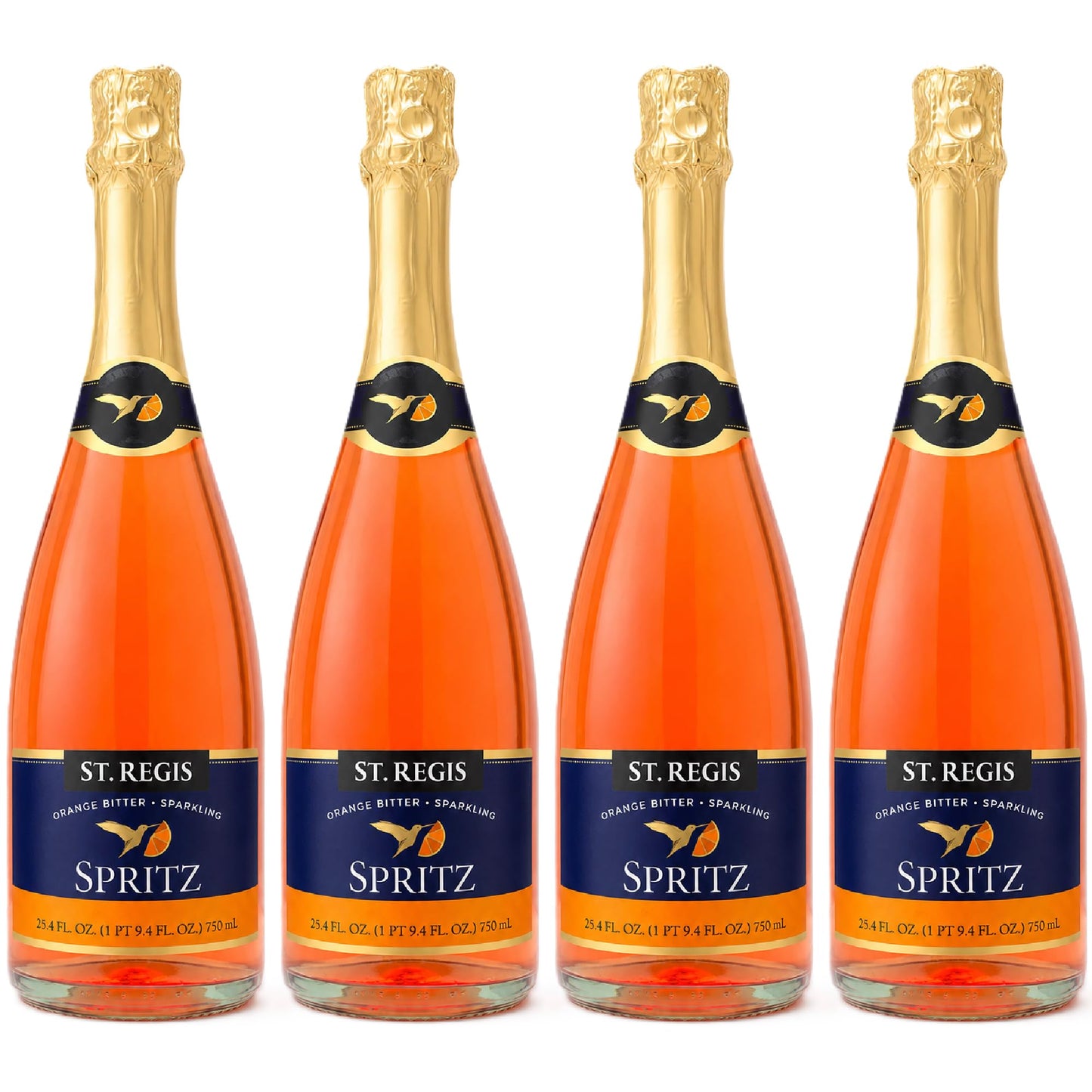 Non Alcoholic Orange Spritz Sparkling Drink with Fruity Citrus Flavor