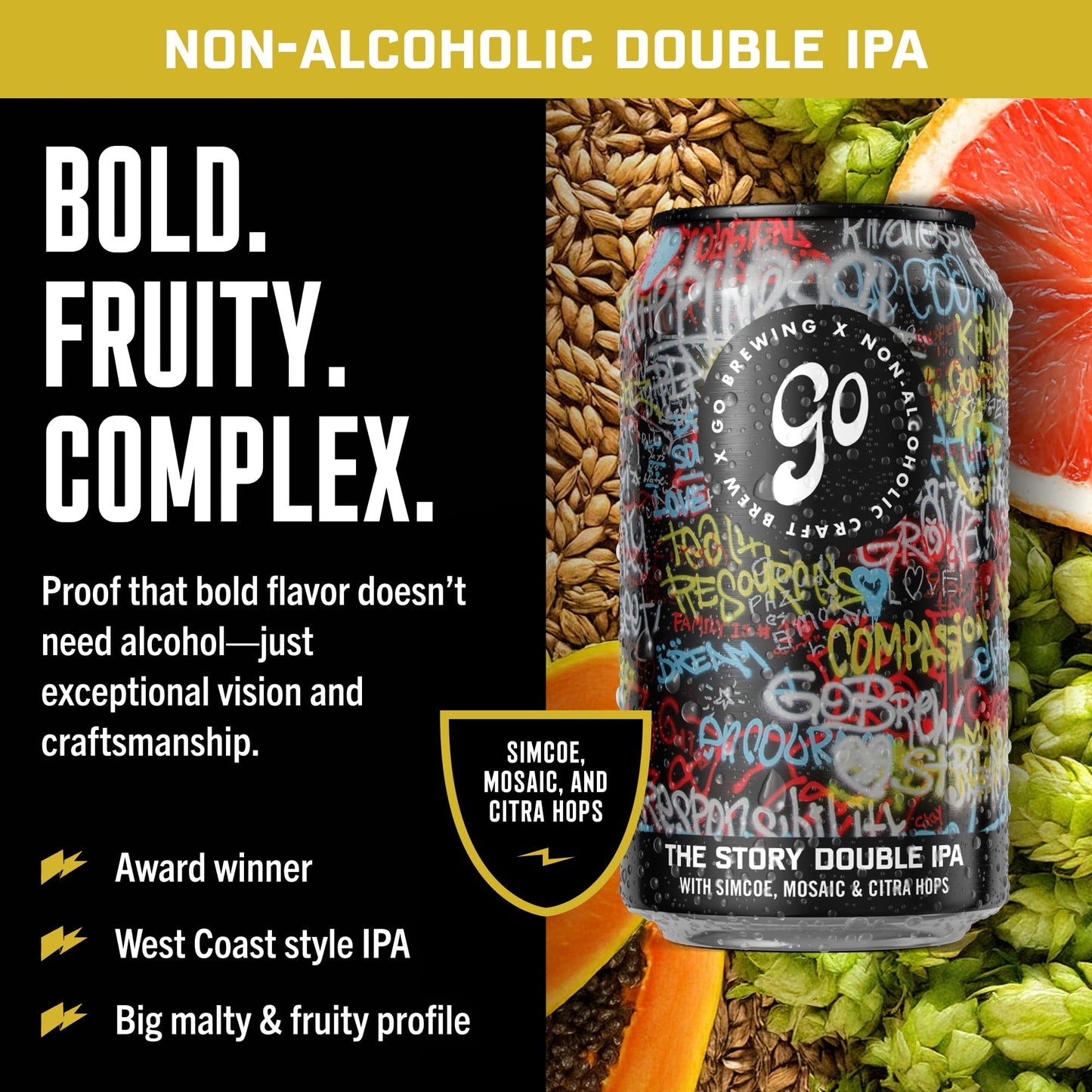 Go Brewing NA Beer, 12 Pack (12 oz)
