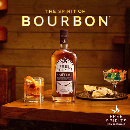 Zero Proof Bourbon Alternative Whiskey Style Spirit 750ml