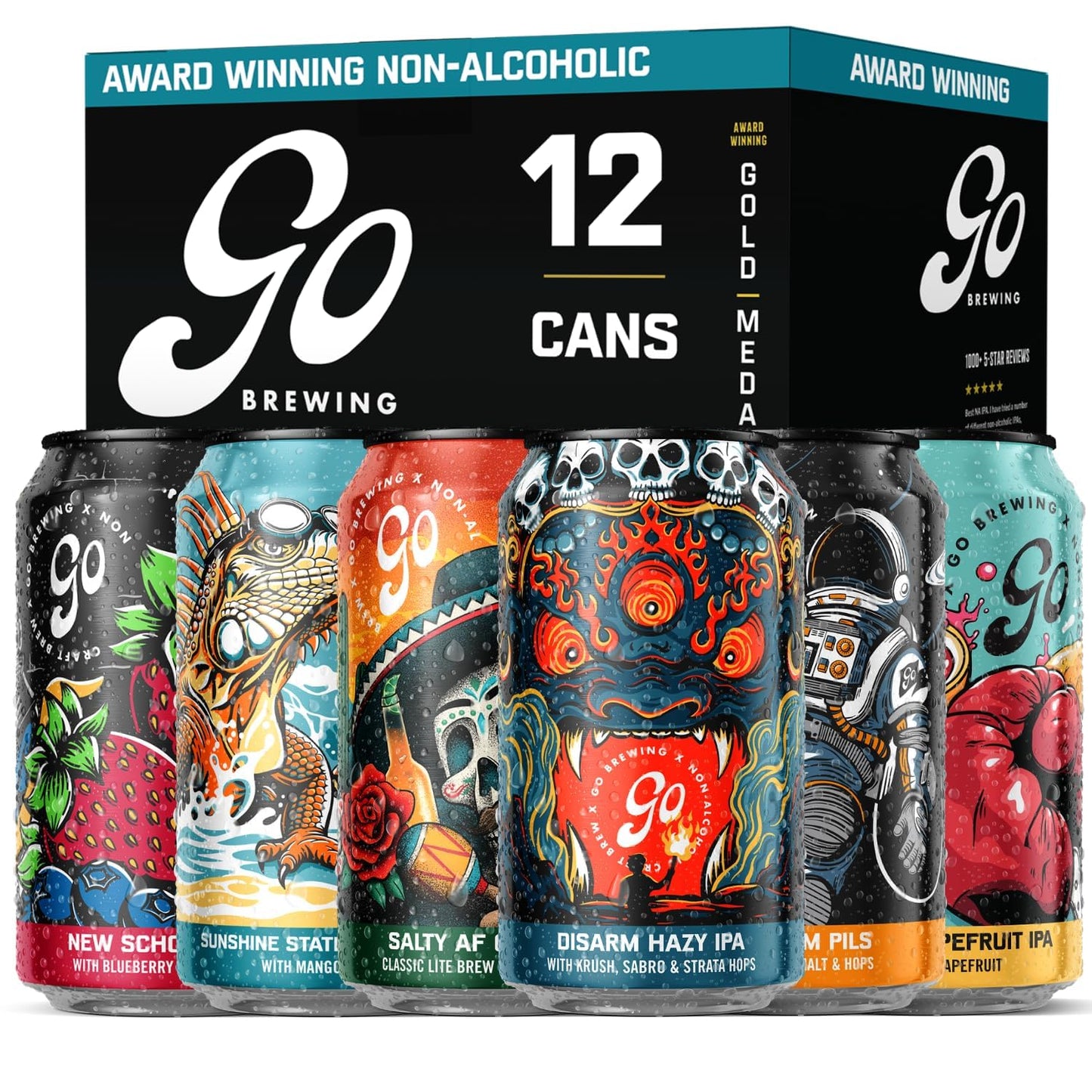 Go Brewing NA Beer, 12 Pack (12 oz)
