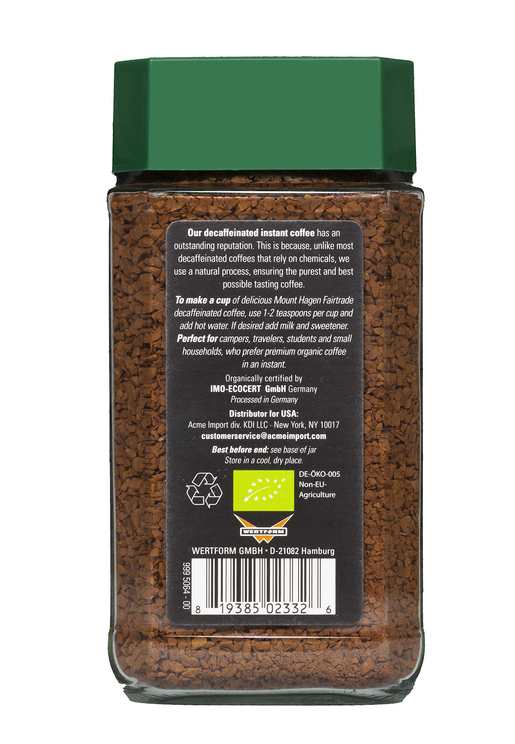 Mount Hagen Organic Coffee - Cafe Decaffeinated 3.53 oz Variation (3.53 oz)
