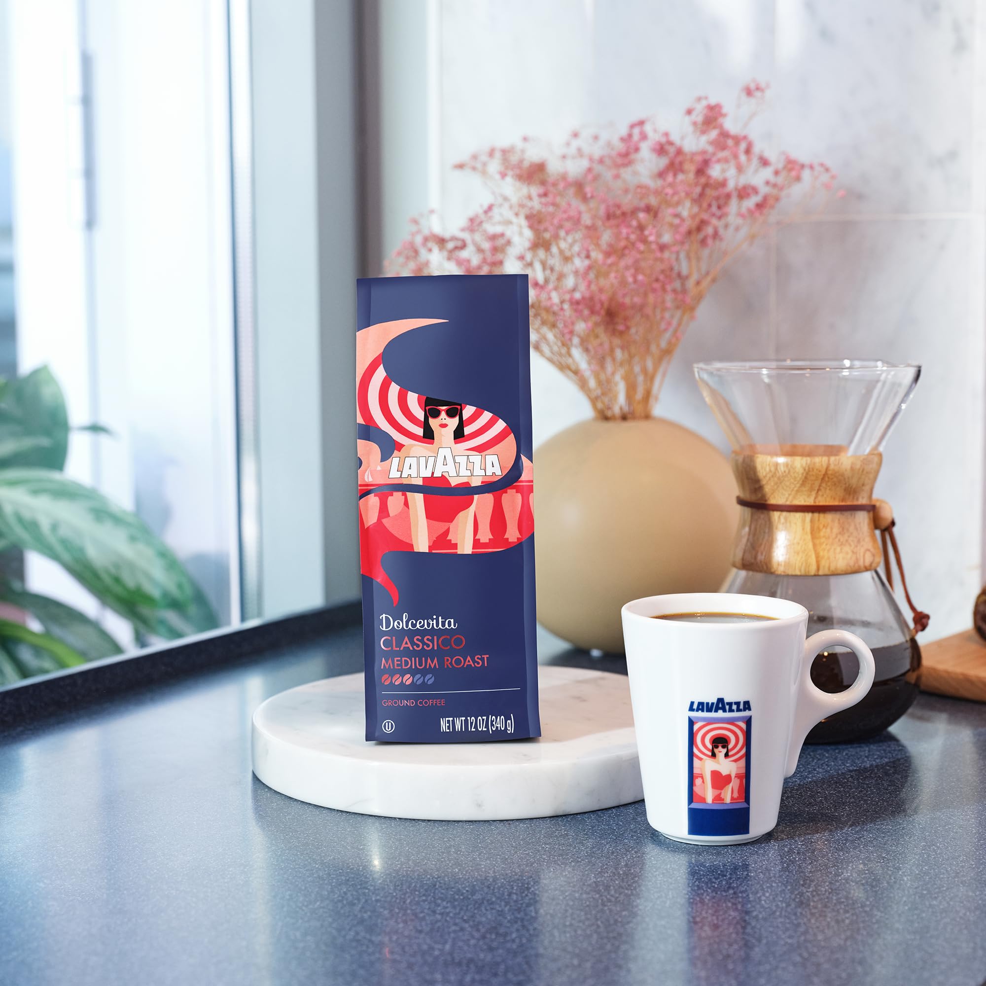 Dolcevita Classico Medium Roast Ground Coffee Arabica Robusta Blend