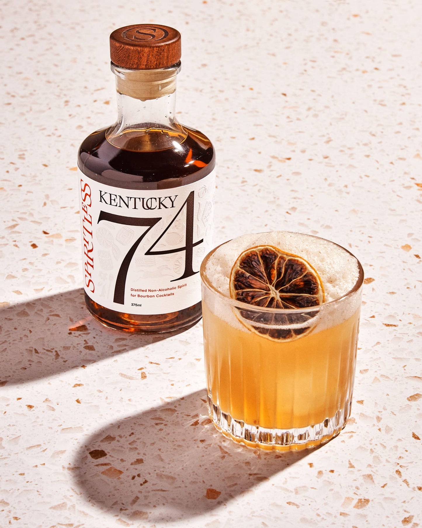 Non Alcoholic Bourbon Whiskey Alternative for Mocktails & Cocktails 750ml