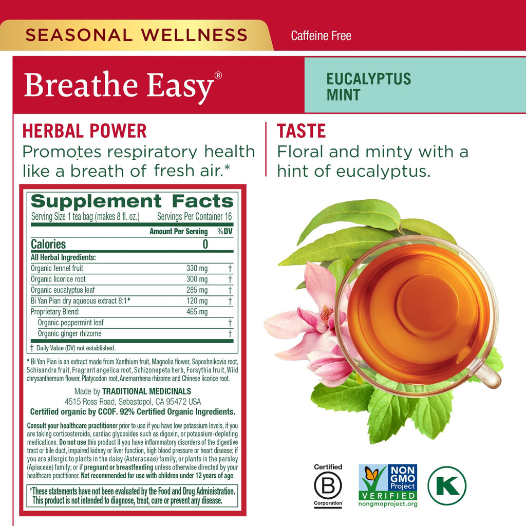 Traditional Medicinals Organic Seasonal Care Variety Pack, 96 Tea Bags