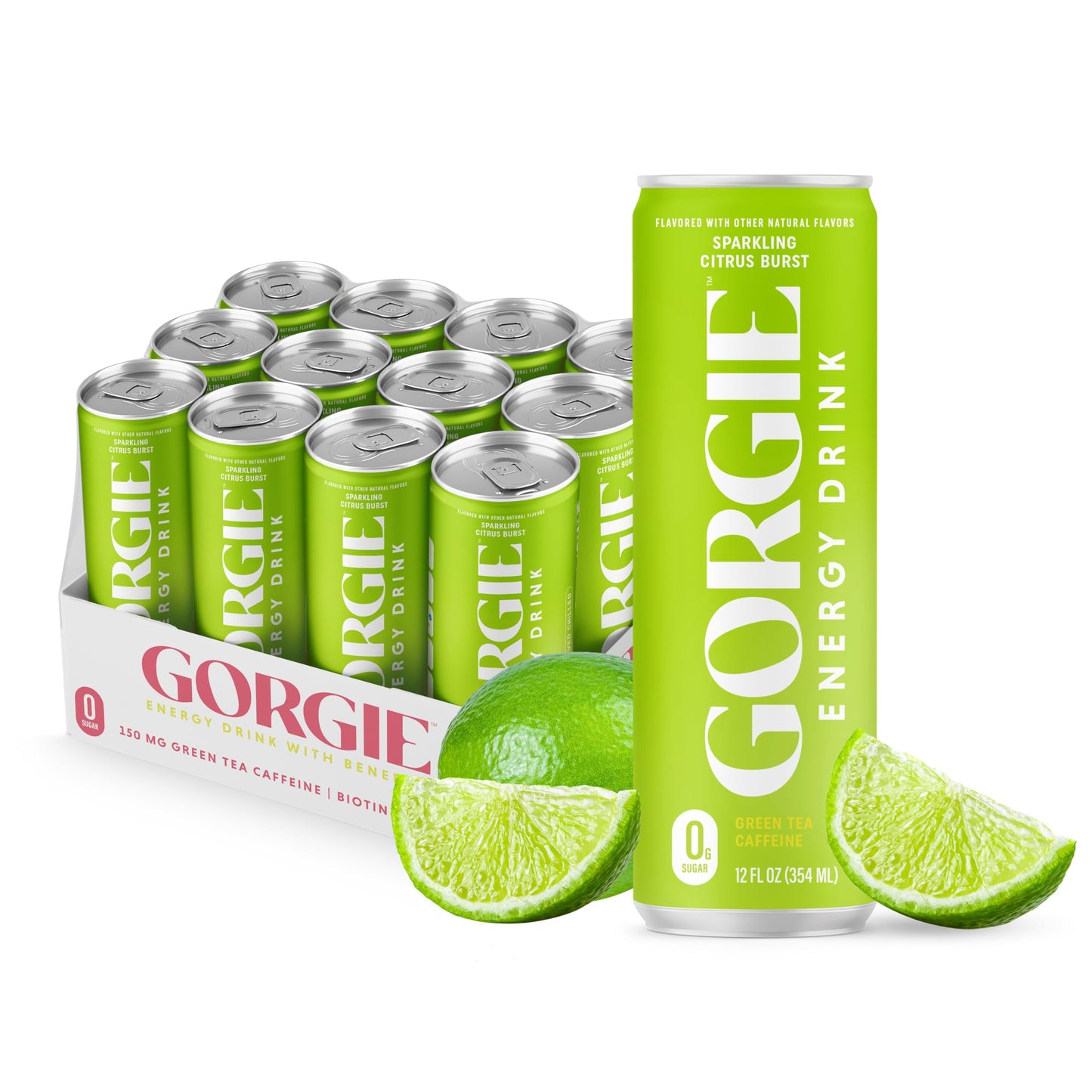 GORGIE Sugar-Free Natural Energy Drink, Coffee Replacement, Vegan