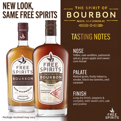Zero Proof Bourbon Alternative Whiskey Style Spirit 750ml