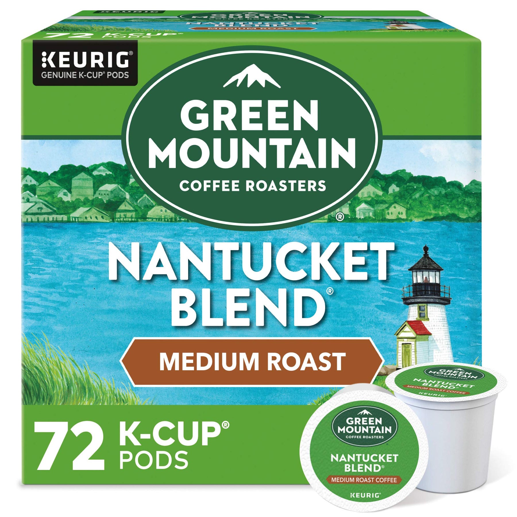 Nantucket Blend Medium Roast Single-Serve Coffee Pods 72 Count