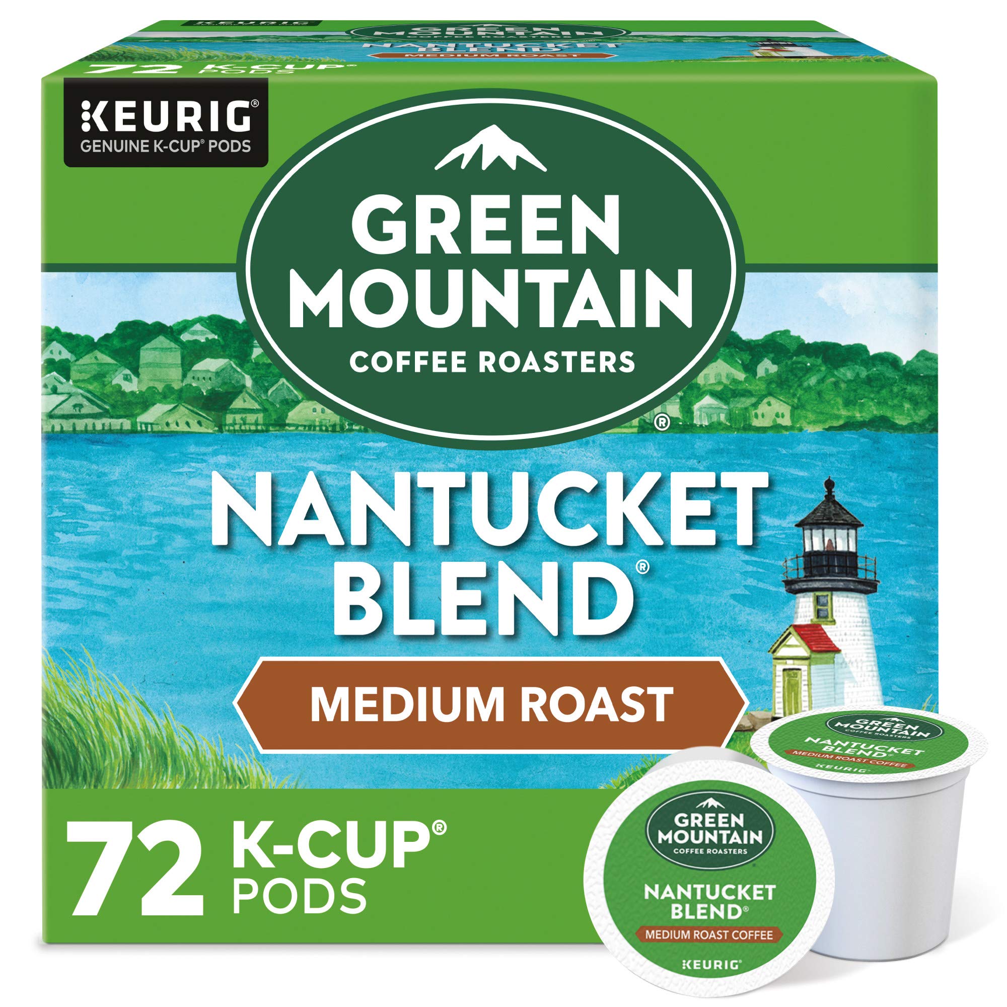 Nantucket Blend Medium Roast Single-Serve Coffee Pods 72 Count