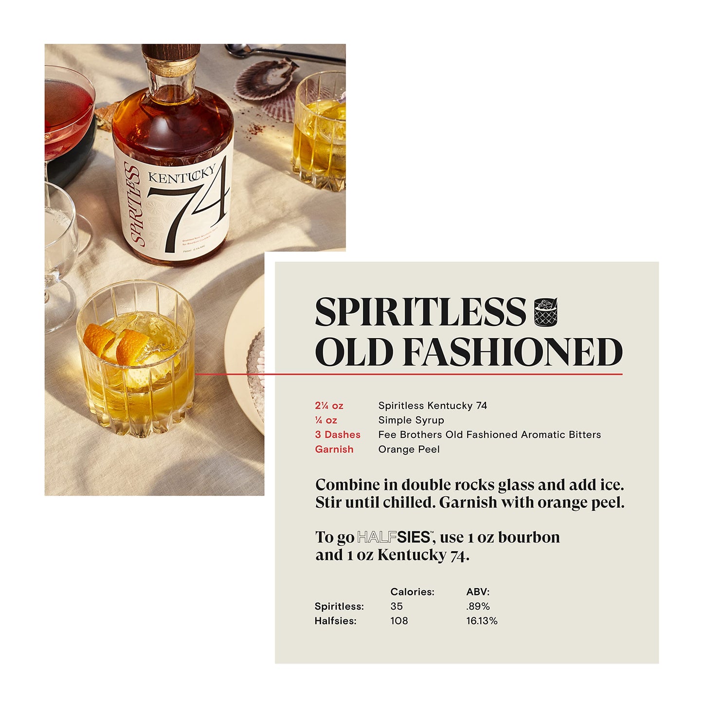 Non Alcoholic Bourbon Whiskey Alternative for Mocktails & Cocktails 750ml