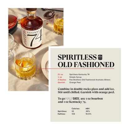 Non Alcoholic Bourbon Whiskey Alternative for Mocktails & Cocktails 750ml