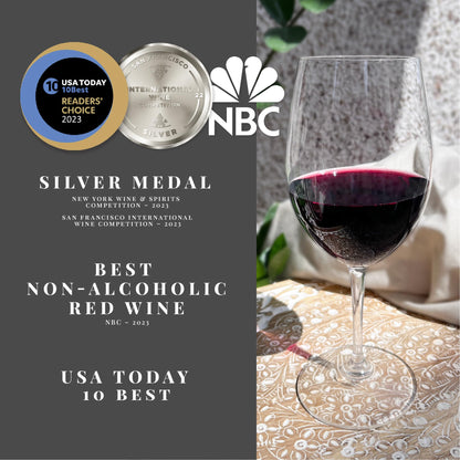 JØYUS Non-Alcoholic Red Wine, Dealcoholized Cabernet Wine, 750ml Bottle