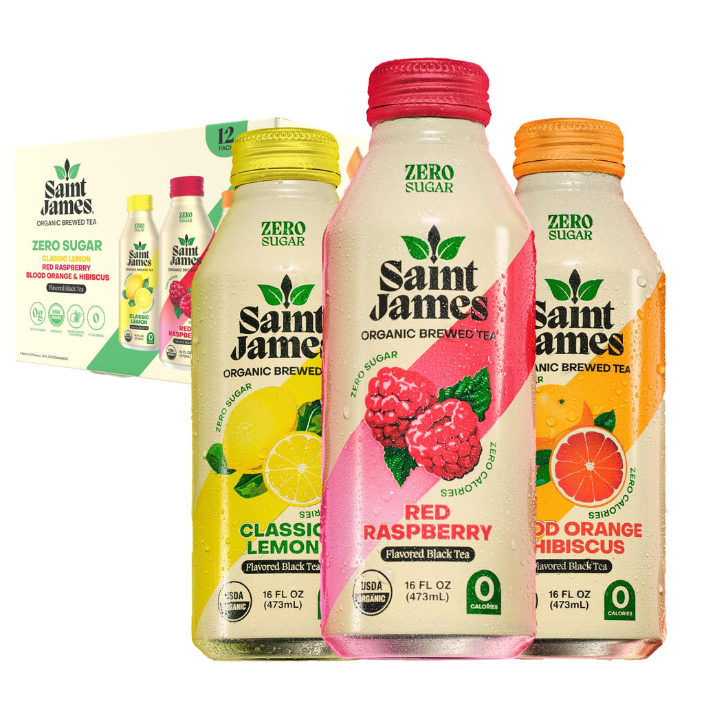 Saint James Iced Tea, Variety Green Tea, Black Tea & Fruit Tea Flavors