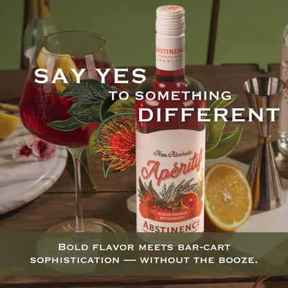 Non Alcoholic Blood Orange Aperitif with Botanical Citrus Blend 750ml