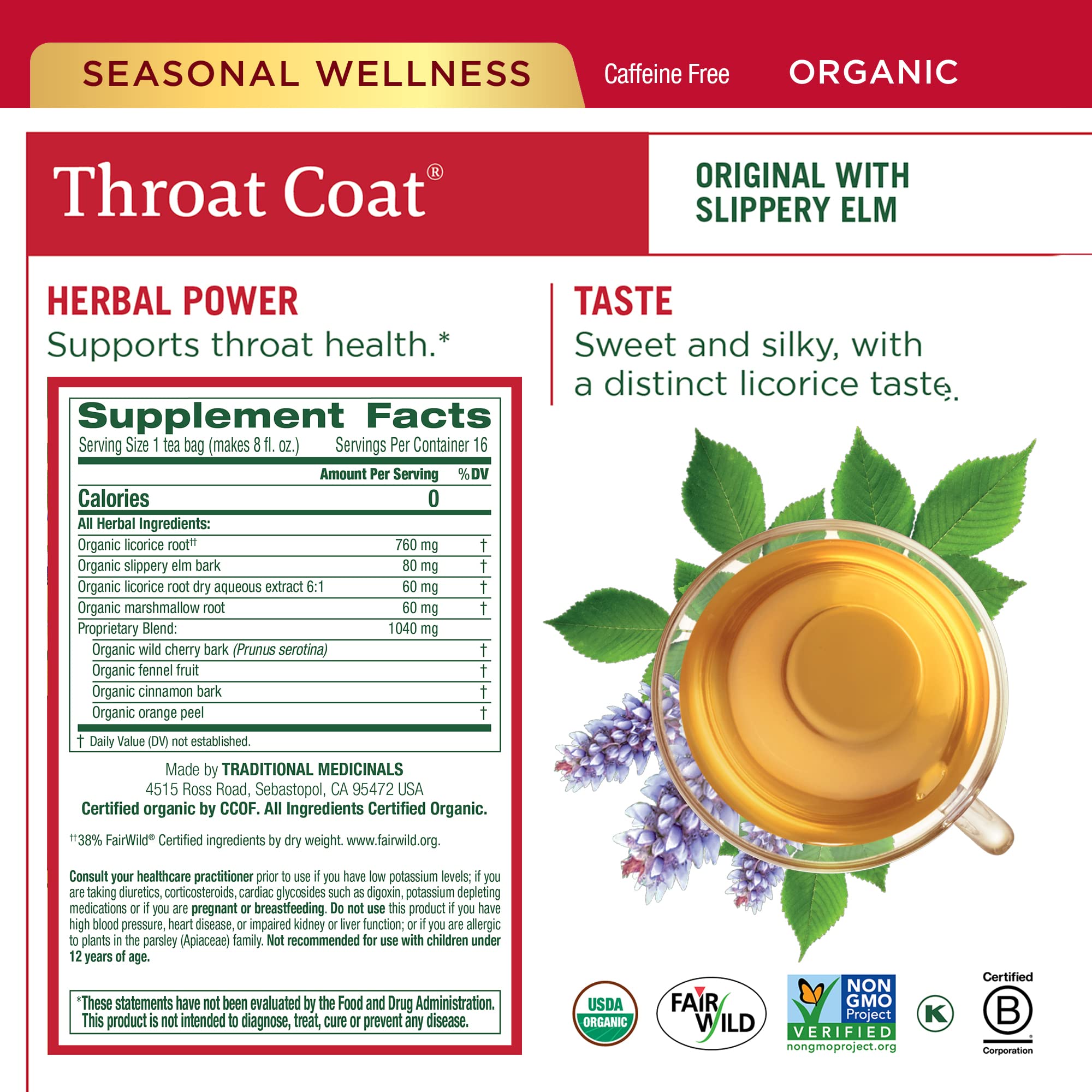 Traditional Medicinals Organic Seasonal Care Variety Pack, 96 Tea Bags