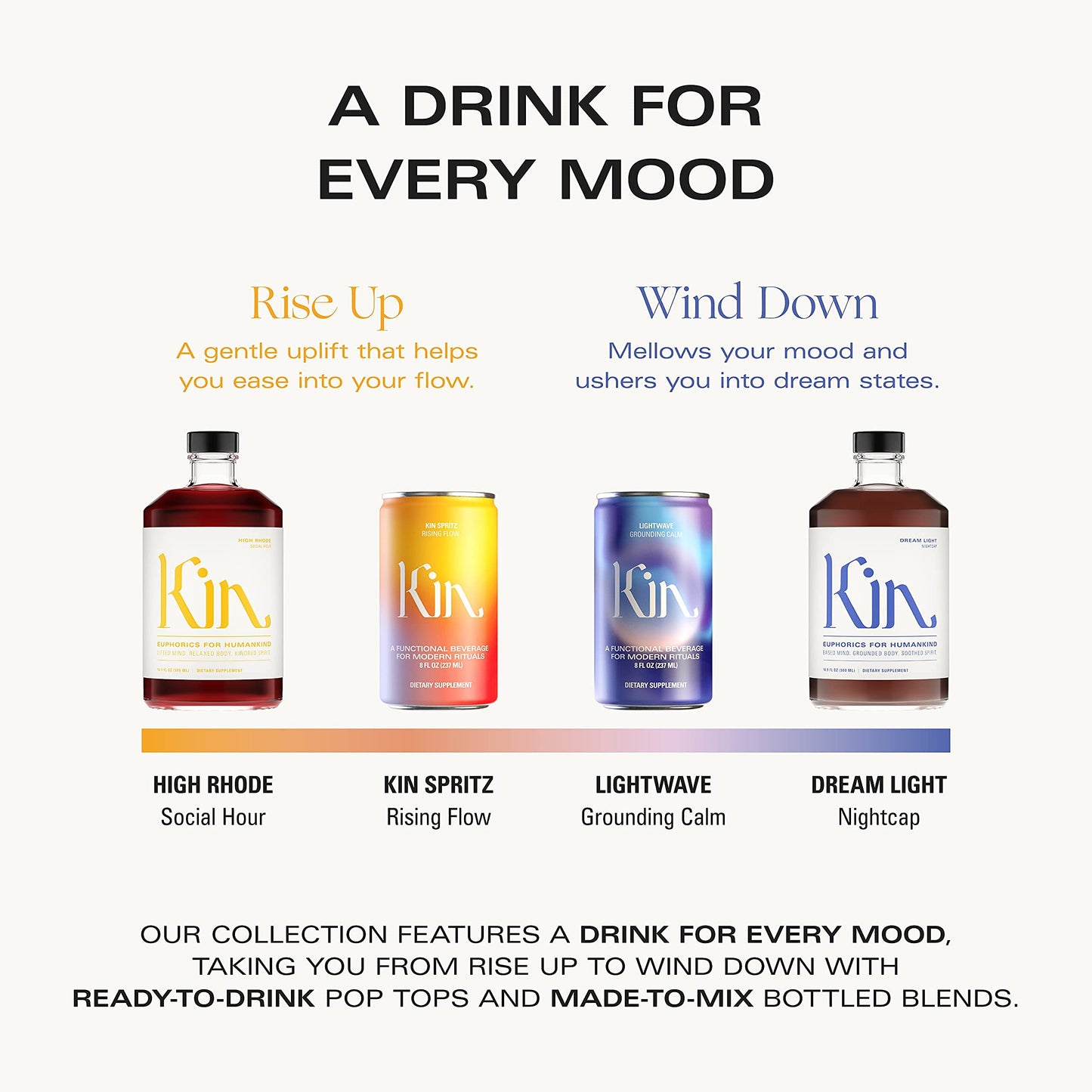 Non Alcoholic Adaptogen Spirit with Botanical Blend for Calm Mood Support