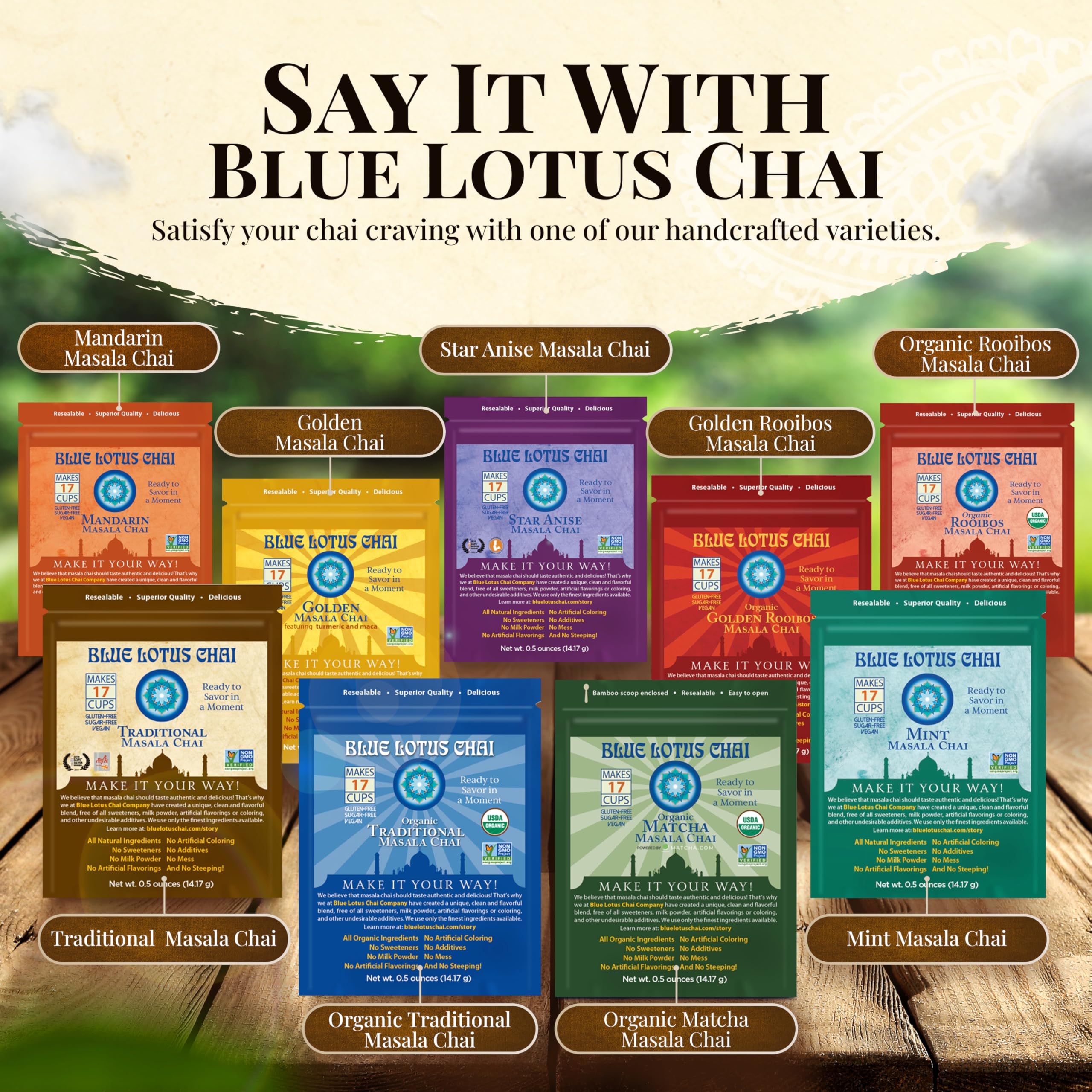 Blue Lotus Chai Star Anise Variations
