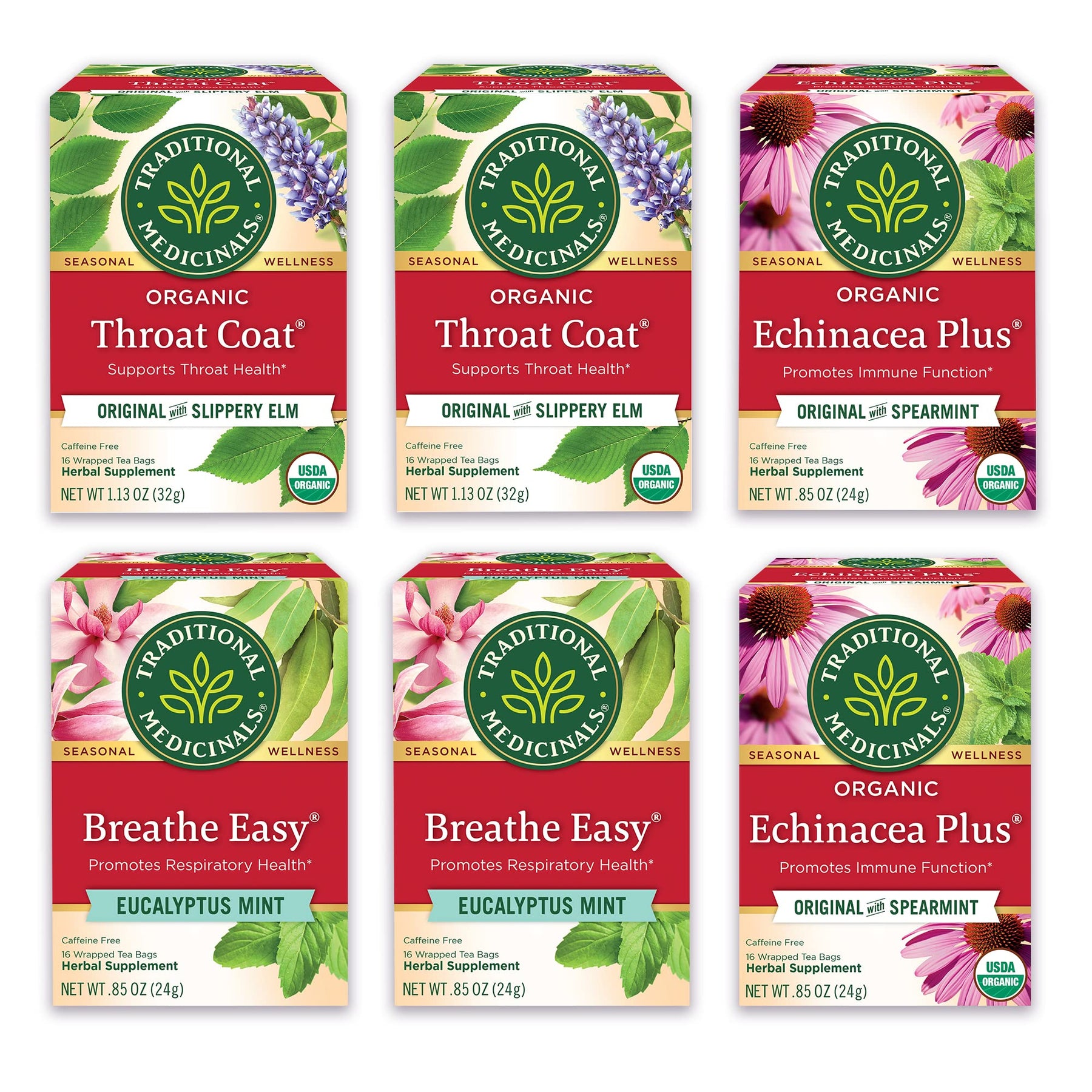 Traditional Medicinals Organic Seasonal Care Variety Pack, 96 Tea Bags