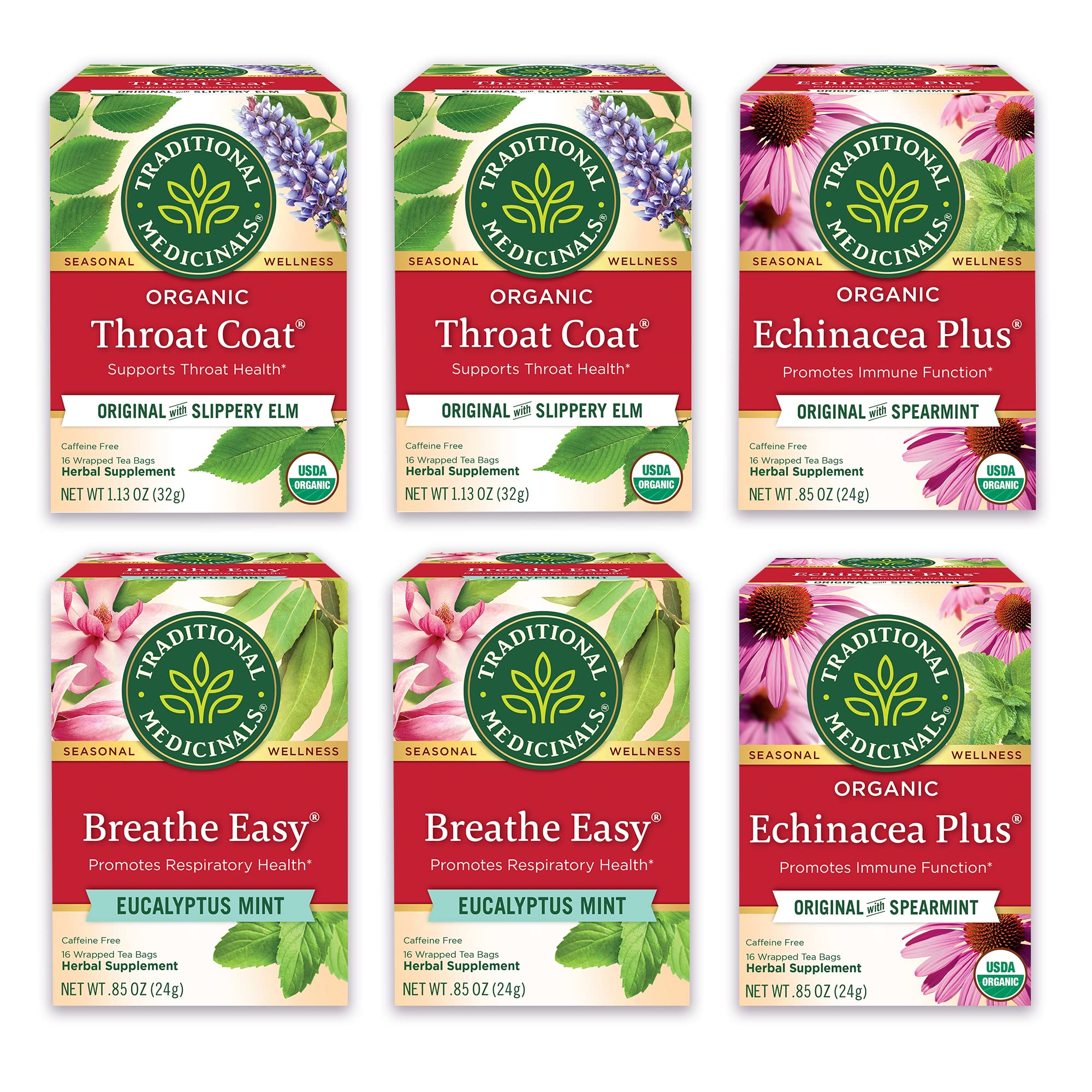 Traditional Medicinals Organic Seasonal Care Variety Pack, 96 Tea Bags