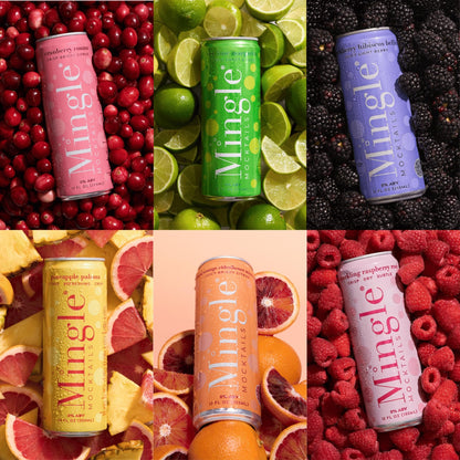 Non Alcoholic Mocktail Drinks with Real Juice Flavor Blend 12 Pack