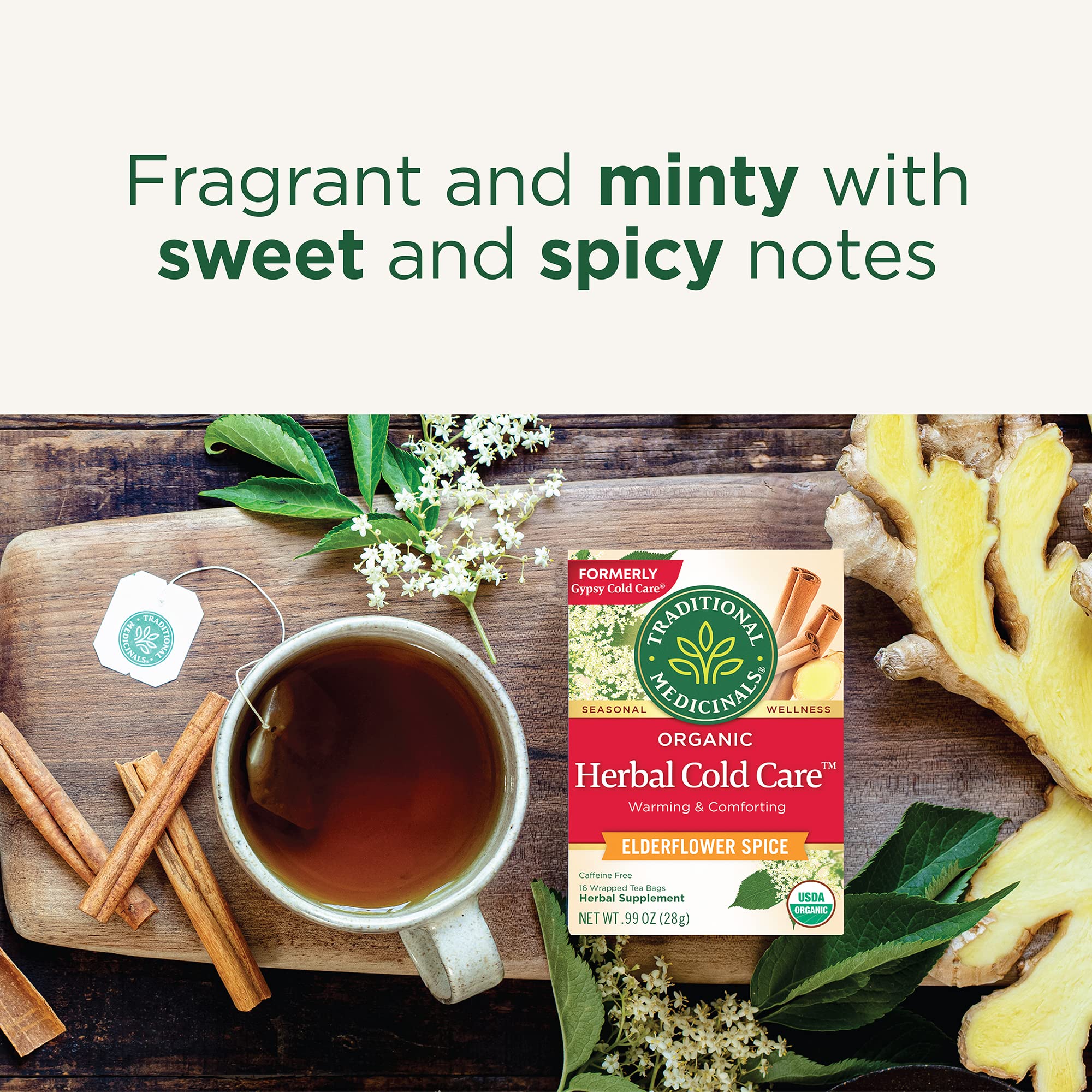 Traditional Medicinals Organic Herbal Cold Care, 96 Tea Bags